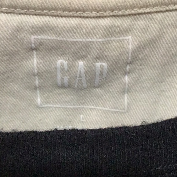 GAP Striped Tee, Black and Gray, Size Large - Picture 6 of 6